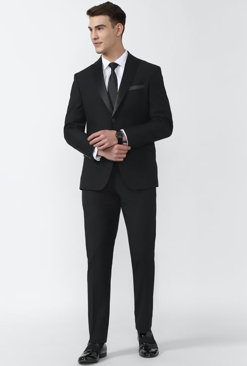 PETER ENGLAND Solid Slim Fit Suit