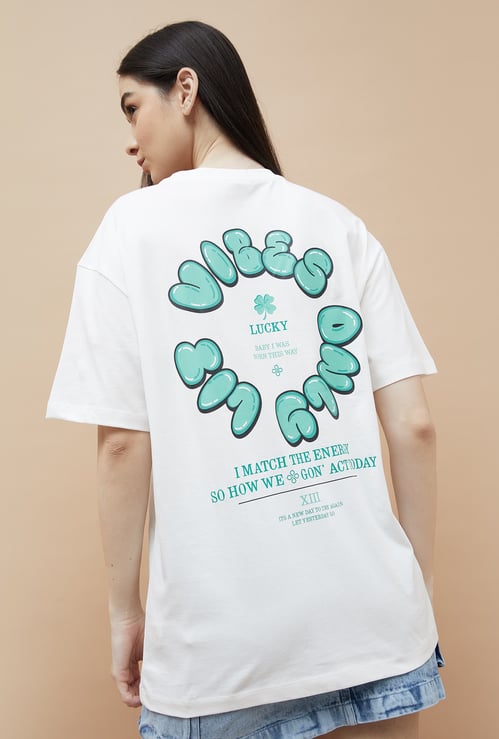 GINGER Printed Round Neck T-shirt