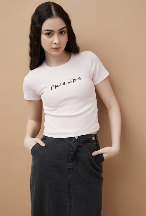 GINGER Friends Embroidered T-shirt