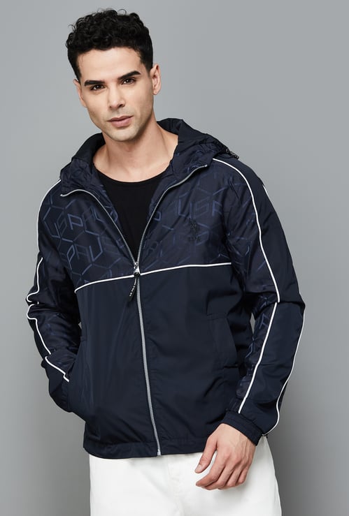 U.S. POLO ASSN. Printed Hooded Jacket