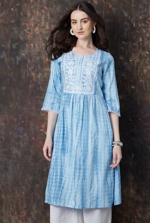 MELANGE Printed A-line Kurta