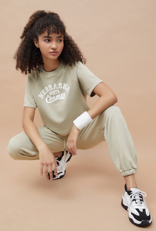 KAPPA Printed Cropped T-shirt