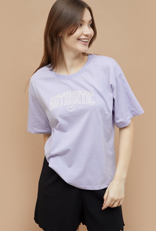 GINGER Typographic Print T-shirt
