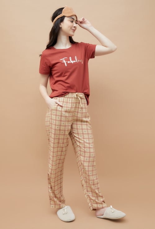 GINGER Checked Lounge Pyjamas