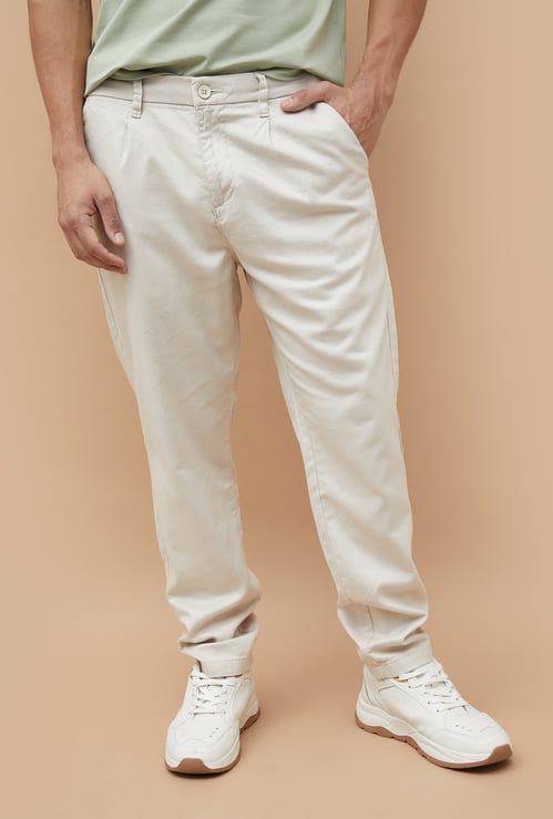 BOSSINI Solid Regular Fit Trousers