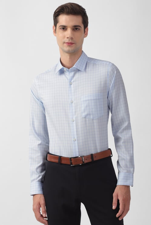 PETER ENGLAND Checked Slim Fit Formal Shirt
