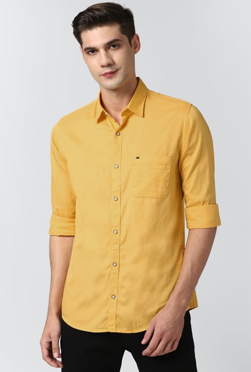 PETER ENGLAND Solid Slim Fit Shirt
