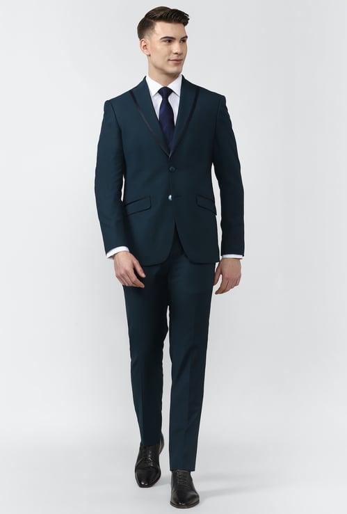 PETER ENGLAND Solid Slim Fit Two Piece Suit