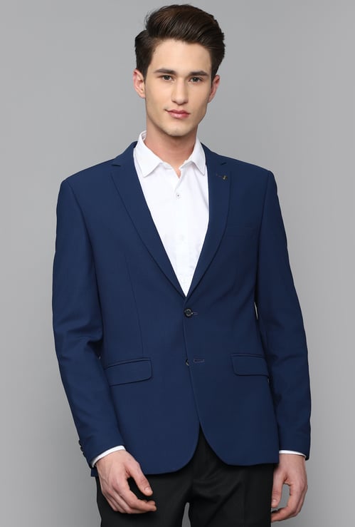 ALLEN SOLLY Solid Slim Fit Blazer