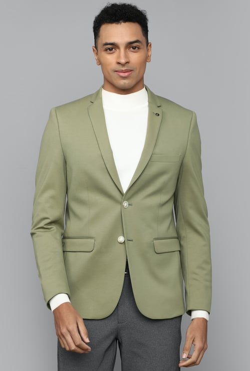 ALLEN SOLLY Solid Slim Fit Blazer