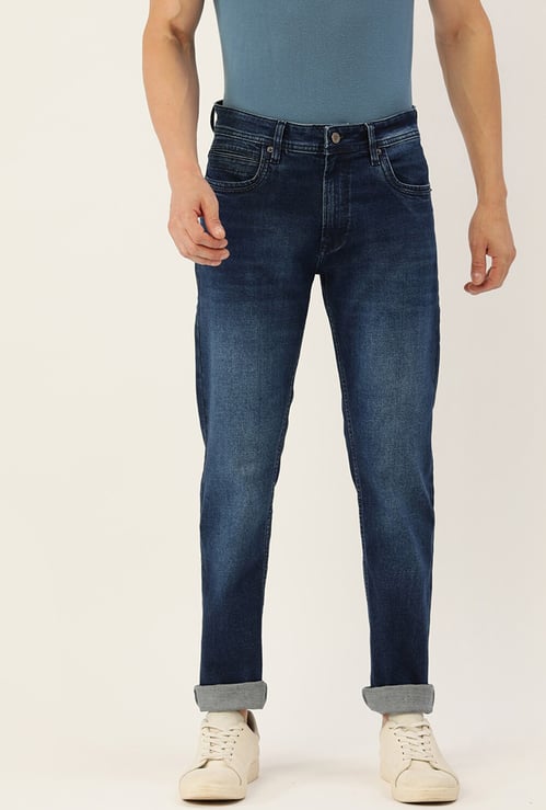 PETER ENGLAND Dark Wash Tapered Jeans