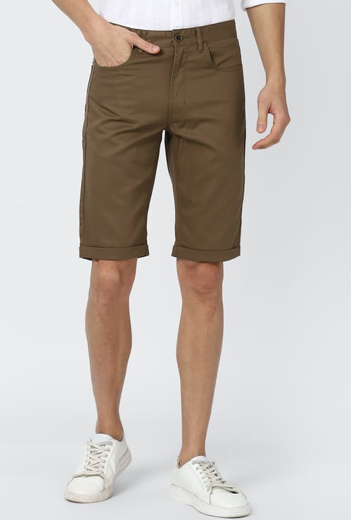 PETER ENGLAND Solid Regular Fit Shorts
