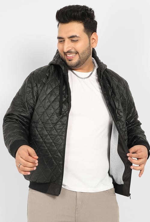 INSTAFAB PLUS Quilted Hooded Puffer Jacket