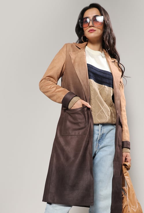 CAMPUS SUTRA Long Casual Coat