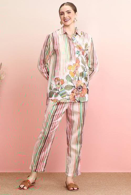 INDO ERA Embroidered Co-ords Set