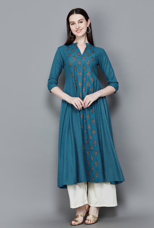 SPAN Printed A-Line Kurta