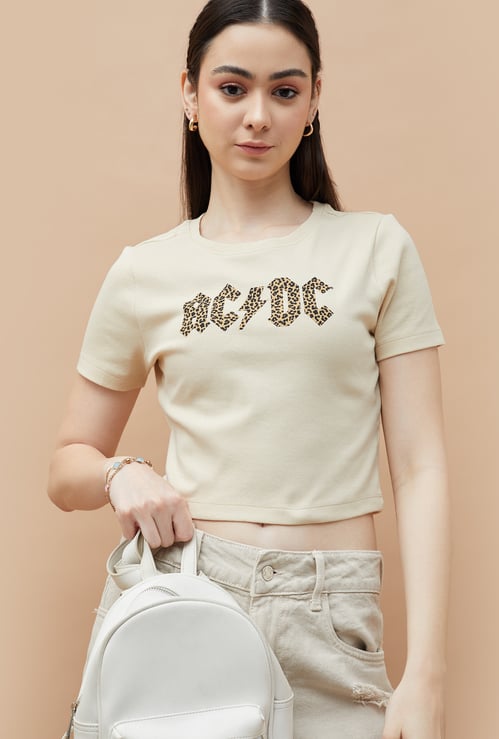 GINGER Printed Crop T-shirt