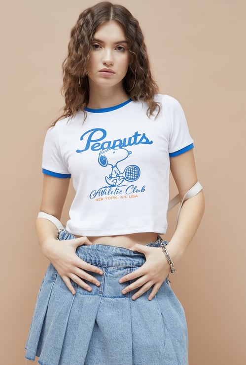 GINGER Printed Crop T-shirt
