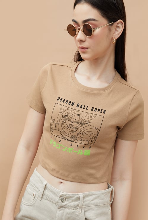 GINGER Printed Crop T-shirt