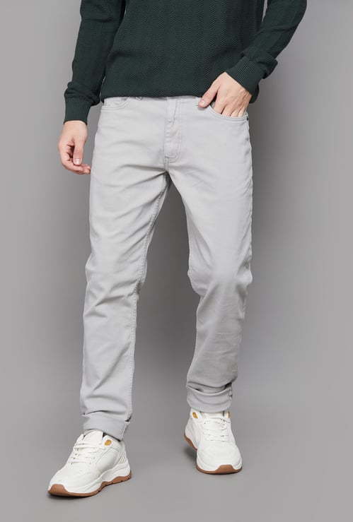 UNITED COLORS OF BENETTON Solid Slim Tapered Jeans
