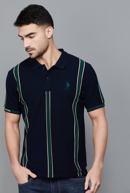 U.S. POLO ASSN. Striped Polo T-shirt