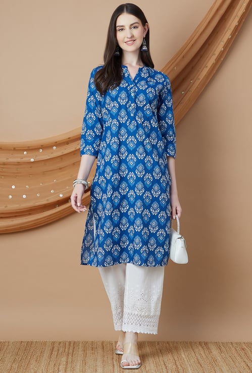 MELANGE Printed Straight Kurta
