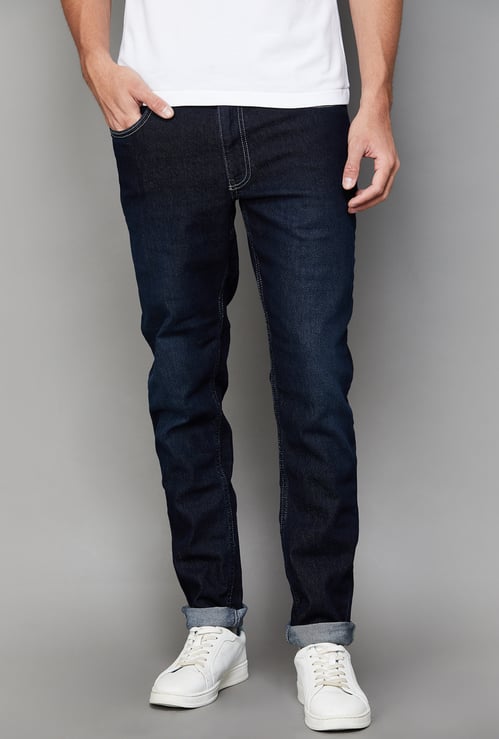 UNITED COLORS OF BENETTON Darkwashed Slim Fit Jeans