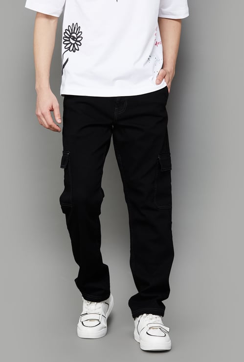 UNITED COLORS OF BENETTON Solid Carrot Fit Cargos