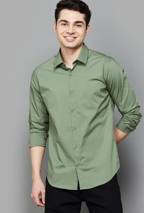 UNITED COLORS OF BENETTON Solid Slim Fit Shirt
