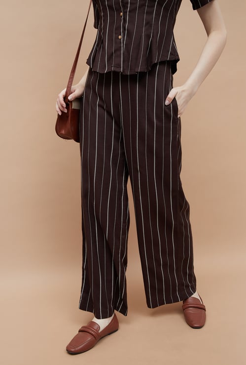 CODE Striped Trousers