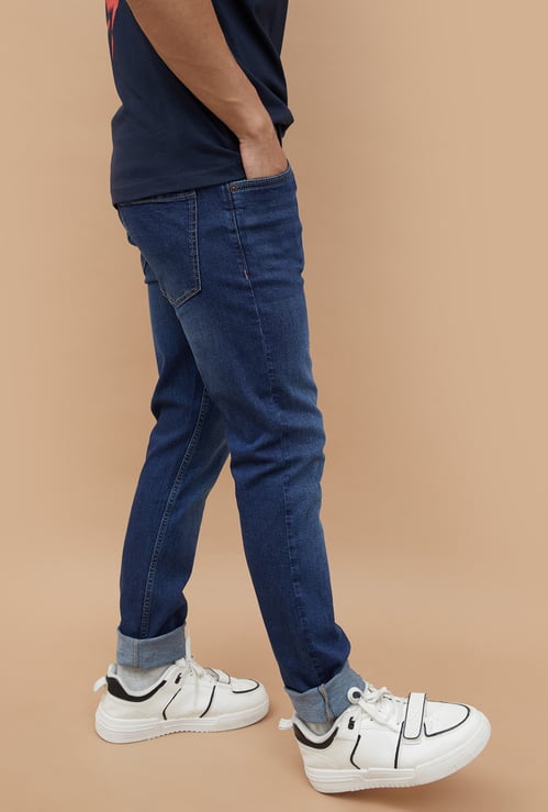 DENIMIZE Washed Slim Tapered Jeans