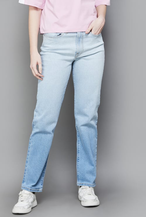 LEVI'S Washed Straight Fit Jeans