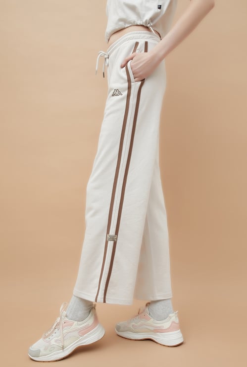 KAPPA Solid Active Track Pants with Side Tapings