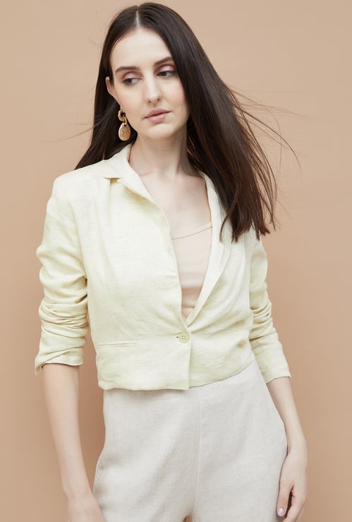 CODE Solid Crop Jacket