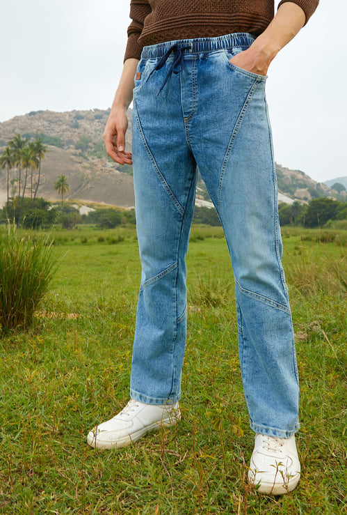 CAMPUS SUTRA Mid-Wash Straight Fit Jeans