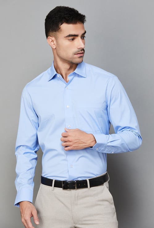 LOUIS PHILIPPE Solid Classic Fit Formal Shirt