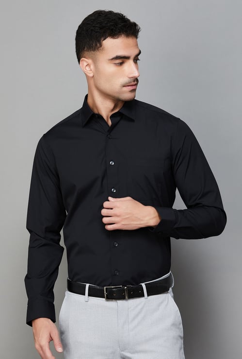 LOUIS PHILIPPE Solid Slim Fit Formal Shirt