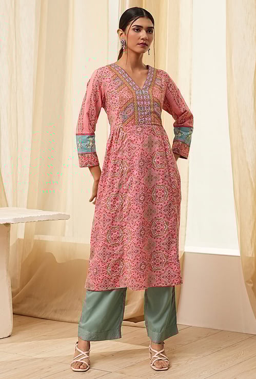 BIBA Printed A-Line Kurta