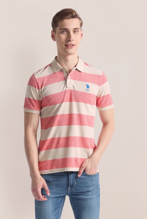 U.S. POLO ASSN. Striped Slim Fit Polo T-shirt