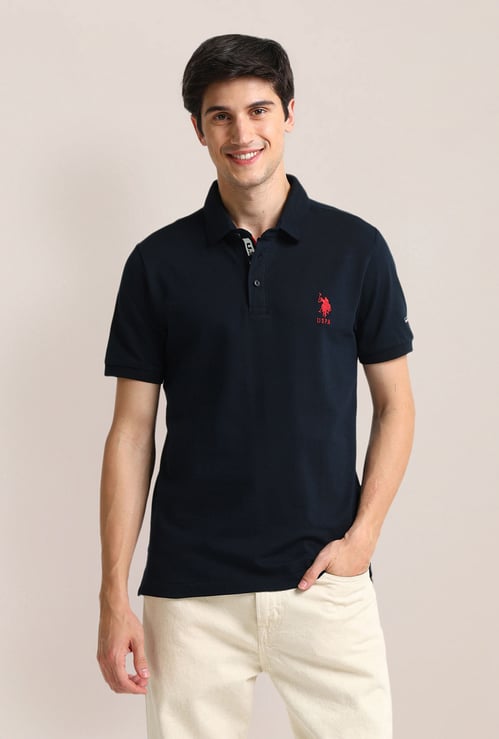 U.S. POLO ASSN. Solid Slim Fit Polo T-shirt