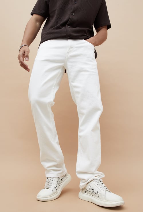 FORCA Solid Slim Straight Jeans