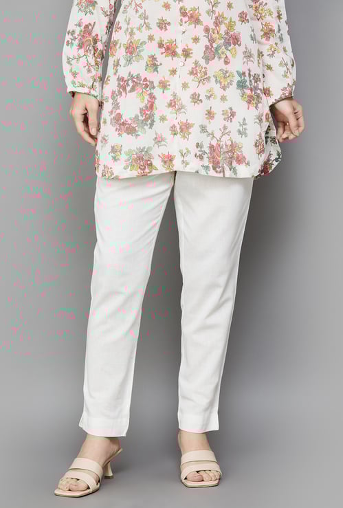 W Solid Straight Pants