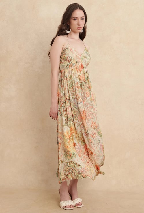 RAREISM Bohemian Print Maxi Dress