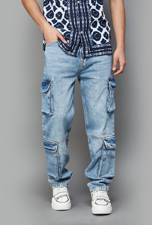 PEPE JEANS Washed Madrid Cargos (Straight)