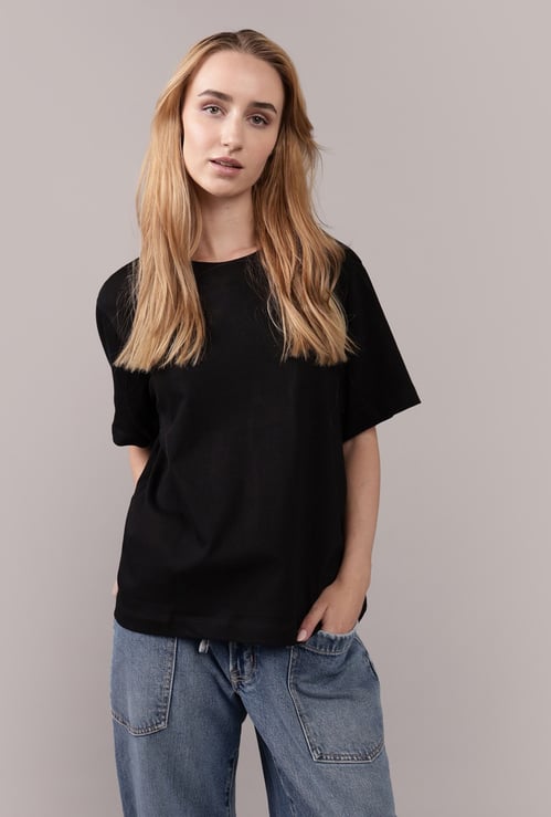 AMERICAN EAGLE Solid T-shirt
