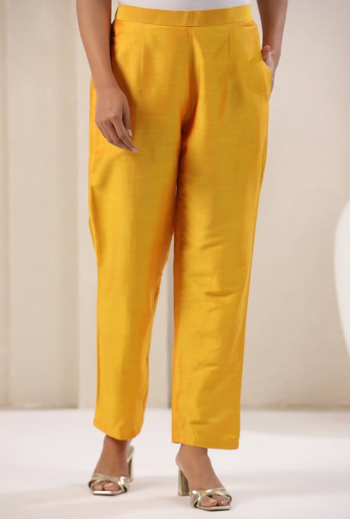 SPAN Solid Straight Pants