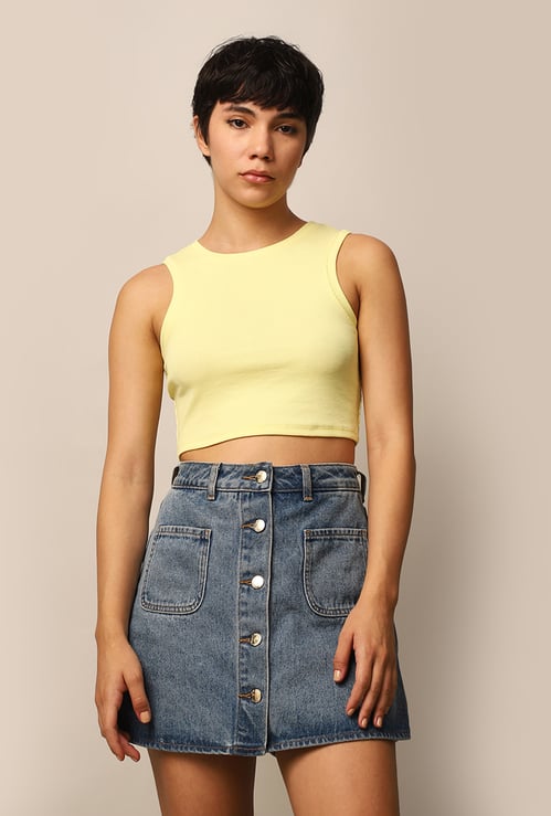 ONLY Sleeveless Knit Crop Top