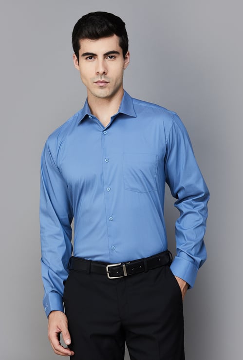 PARK AVENUE Solid Slim Fit Formal Shirt