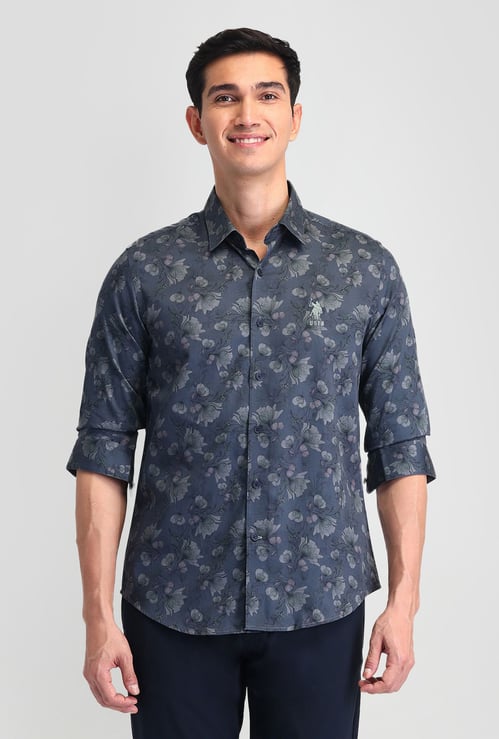U.S. POLO ASSN. Floral Print Slim Fit Shirt