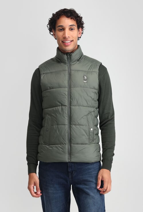 U.S. POLO ASSN. Solid Regular Fit Padded Jacket